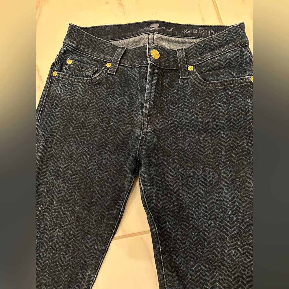 7 For All Mankind The Skinny Jean (Herringbone)
